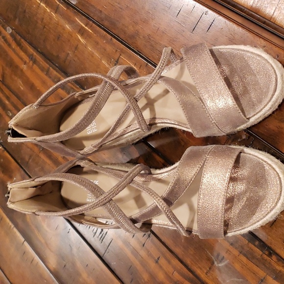 Eileen fisher wanda metallic suede espadrille - Picture 4 of 10